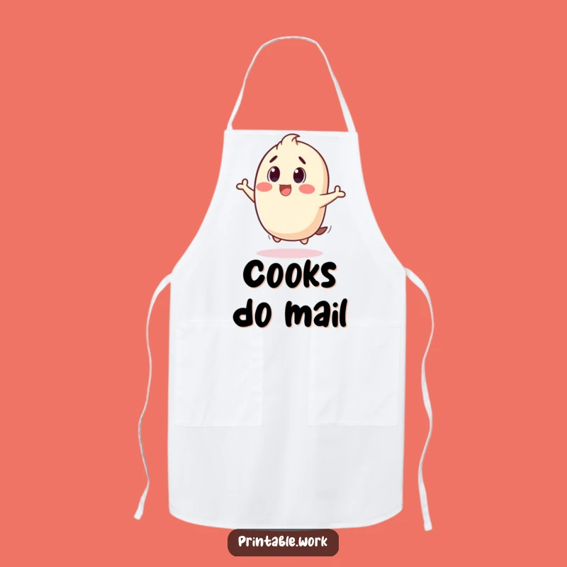 Funny Stamp Bounce Apron: Cook with Joyful Impact