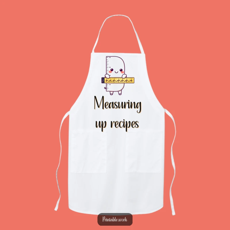 Measure Up Fun: Funny Ruler Zigzag Apron for Crafters