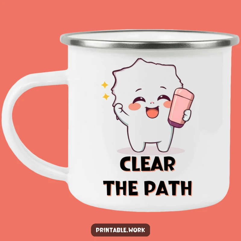 Funny Giggling Eraser Camping Mug: Adventure and Reveals in Every Sip