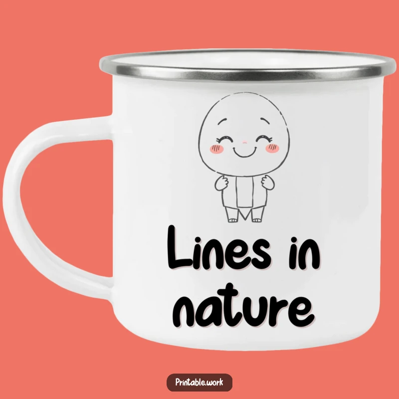 Funny Pencil Character Camping Mug: Artist Mug, Drawing Fun, Great Funny Gift