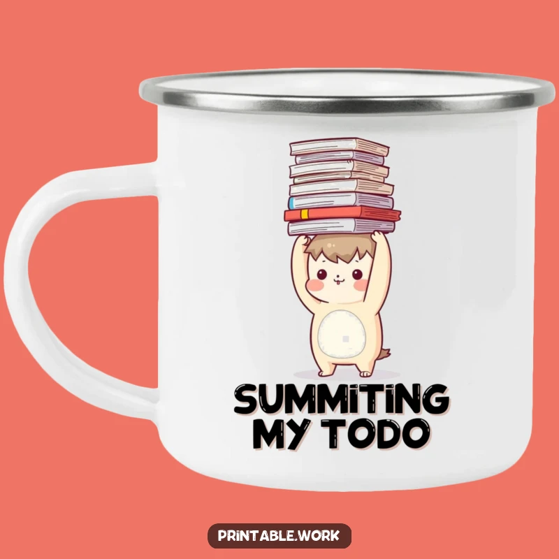 Funny Campfire Coffee Mug: Hilarious Balancing Character for Outdoor Funny Gift