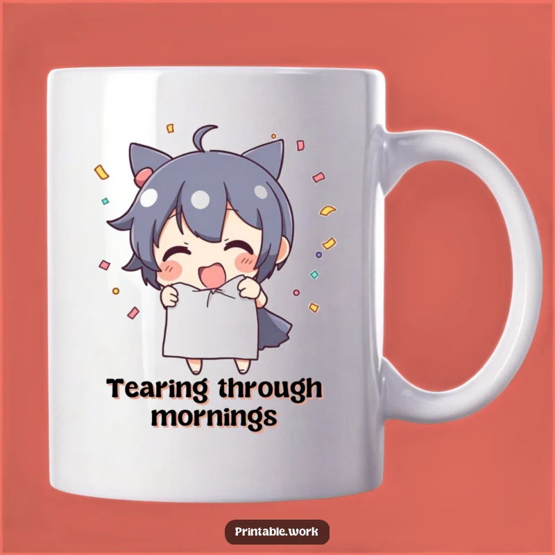 Funny Confetti Tear Mug - Hilarious Celebration Gift for Joyful Moments