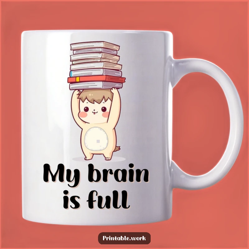 Funny Office Chaos Mug: Hilarious Document Balancing Character for a Perfect Funny Gift