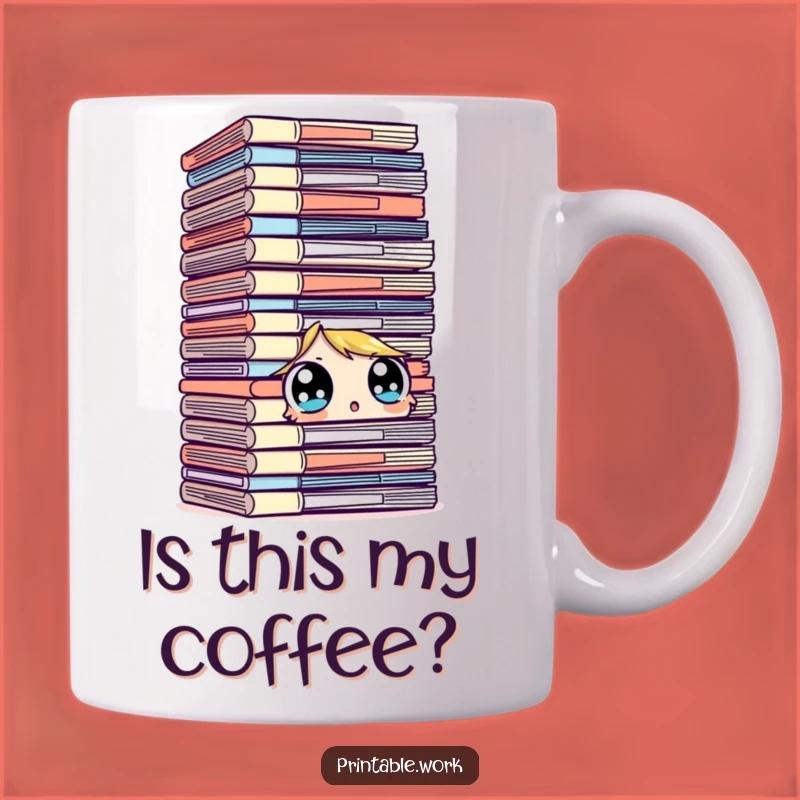 Funny Overwhelmed Mug: Surprised by Files, The Perfect Funny Gift for Busy Bees