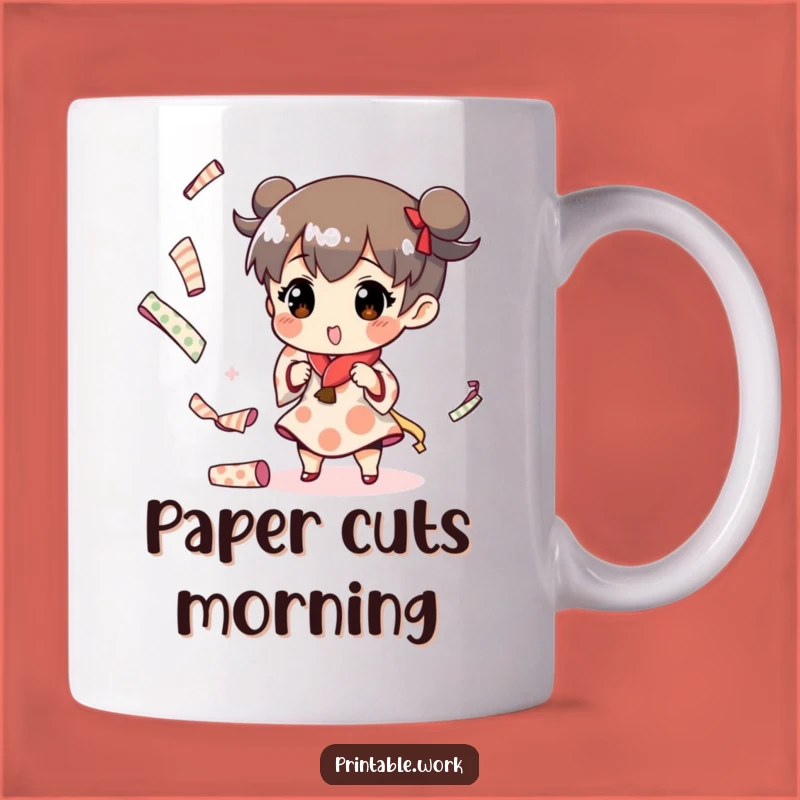 Funny Paper Juggling Mug: A Cheeky Gift for Crafty Hands