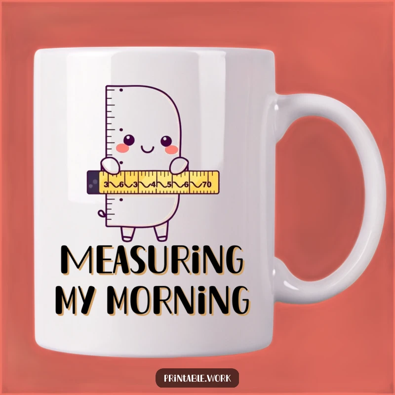 Funny Ruler Zigzag Master Mug: A Humorous Gift for Math and Fun Lovers