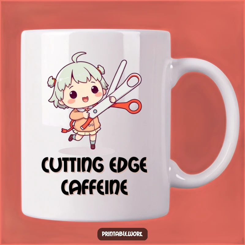 Funny Scissors Jig Mug - Hilarious Cutting Humor Gift