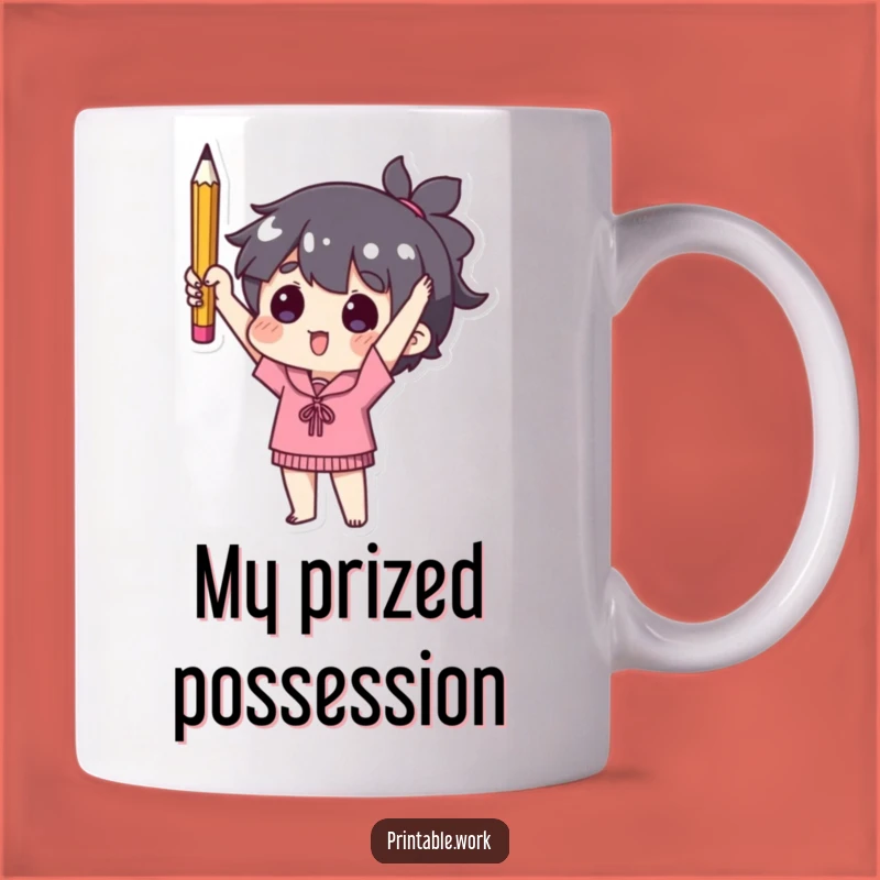 Funny Used Pencil Winner Mug - Hilarious Office Achievement Gift