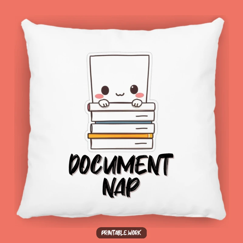 Funny Paper Pillow: Peeking character, a soft and humorous comfort for quiet moments.