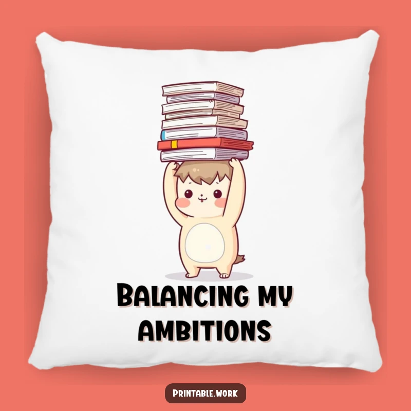 Funny Desk Buddy Pillow: Hilarious Balancing Character for Comfy Funny Gift