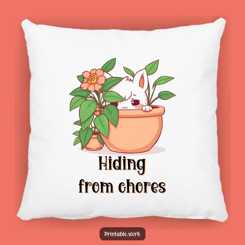 Funny Hidden Plant Pillow: Comfy Comfort for the Playfully Sneaky