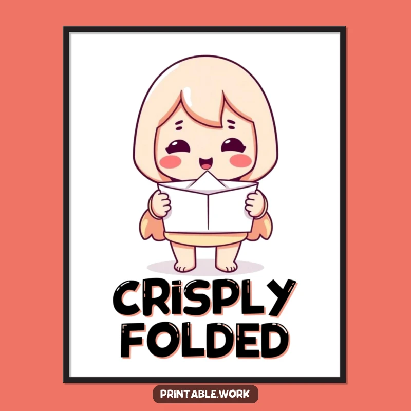 Funny Printer Digital Art: Perfect paper presentation, hilarious print for orderly decor.