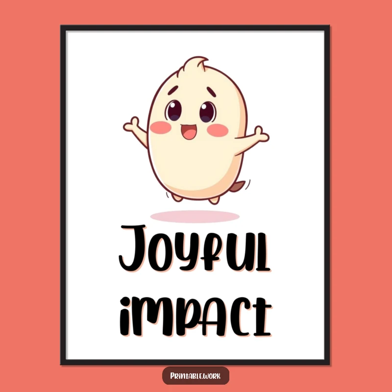 Funny Stamp Bounce Digital Art: Joyful Decor for Walls
