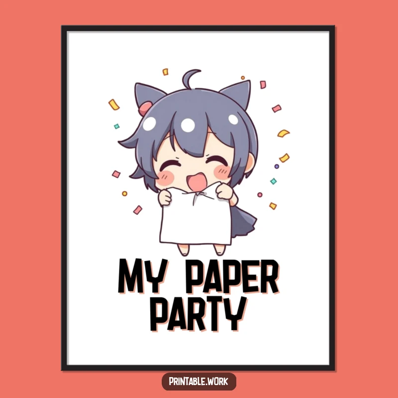 Funny Confetti Tear Digital Art - Joyful Printable Decor