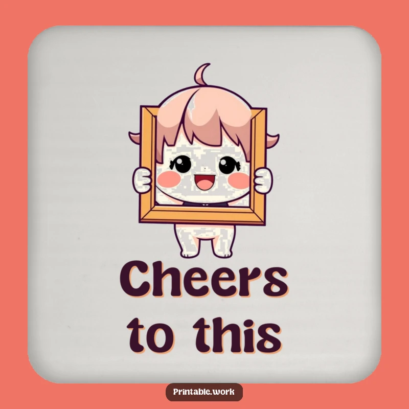 Funny Picture Frame Coaster - Protect Surfaces with Memories