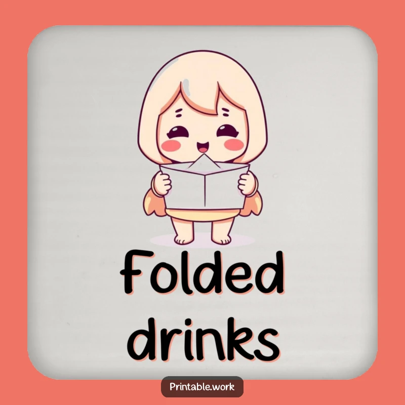 Funny Printer Coasters: Perfect paper, protect surfaces with neat and hilarious art.