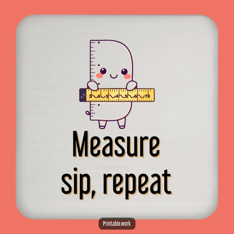 Protect Surfaces with Precision: Funny Ruler Zigzag Coasters