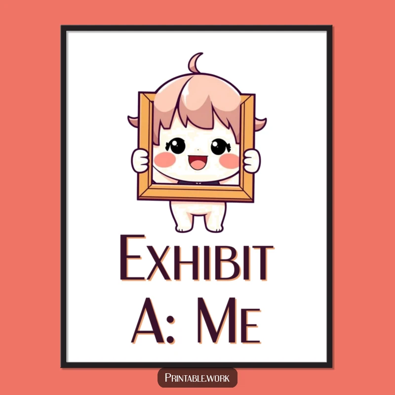 Funny Picture Frame Poster - Joyful Wall Art for Happy Homes