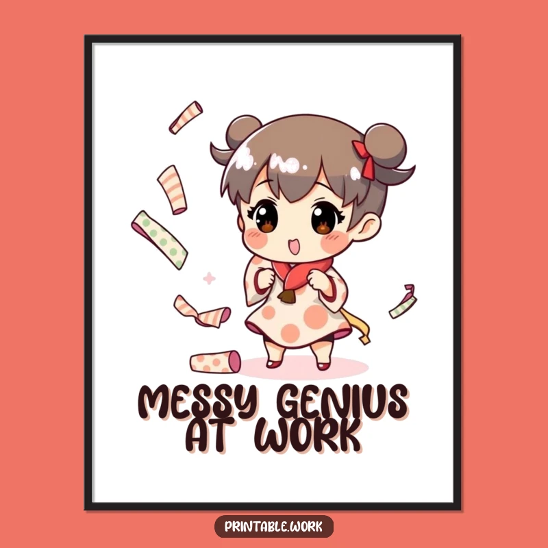 Funny Paper Juggling Poster: Decorate with Creative Whimsy and Humor