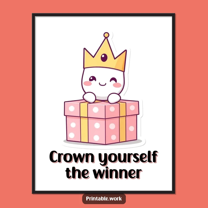 Funny Free Printable Wall Art: Royal Present, Hilarious Downloadable Artwork!