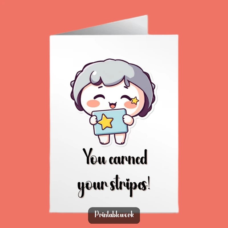 Free Printable Star Congrats Card: Talented DIYer Funny Downloadable Gift