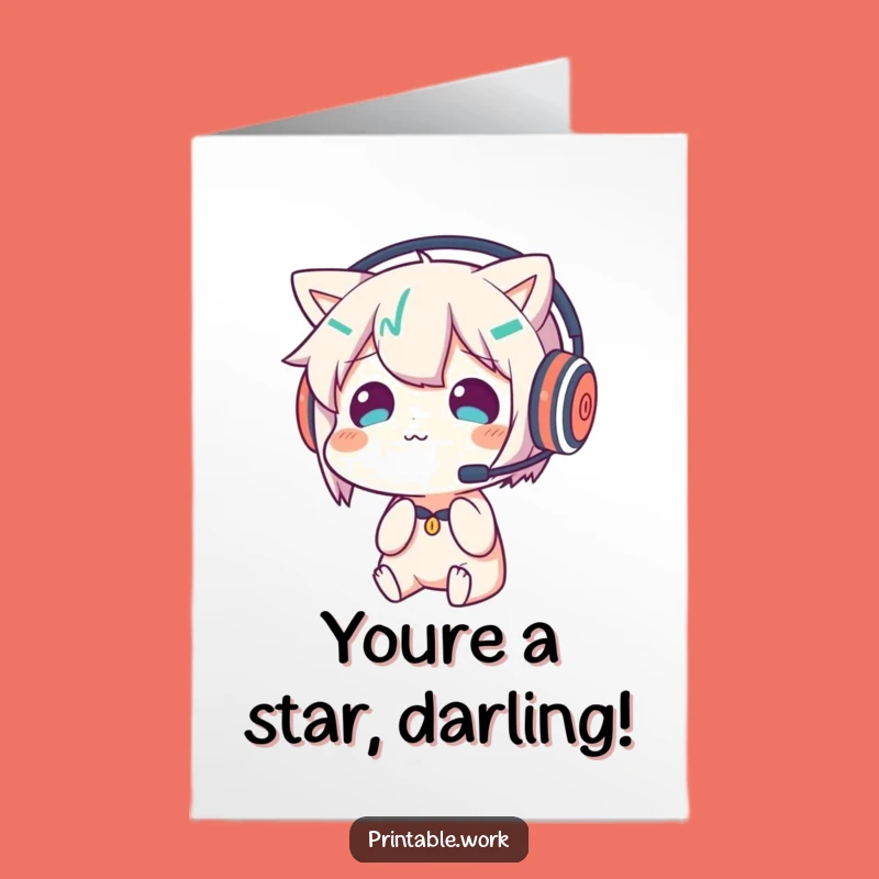 Free Printable Congrats Card: Confused Reflection Character - Funny Downloadable Achievement Gift