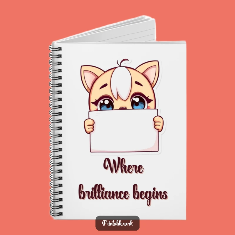 Funny Curious Blank Page Notebook: Capture Your Next Great Idea