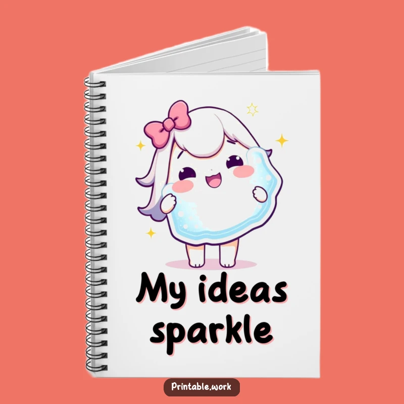 Funny Kawaii Notebook: Sparkly Sticker Journal, Write with Joy Funny Gift!