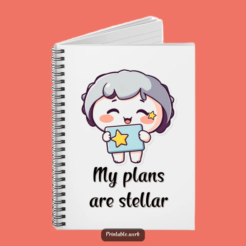 Funny Star Cheeks Notebook: Journal Your Ideas, Gift for Artists