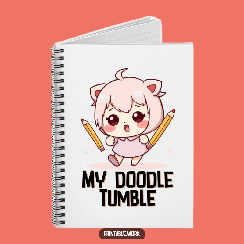 Funny Kawaii Tumble Notebook - Jot Down Your Funny Ideas!