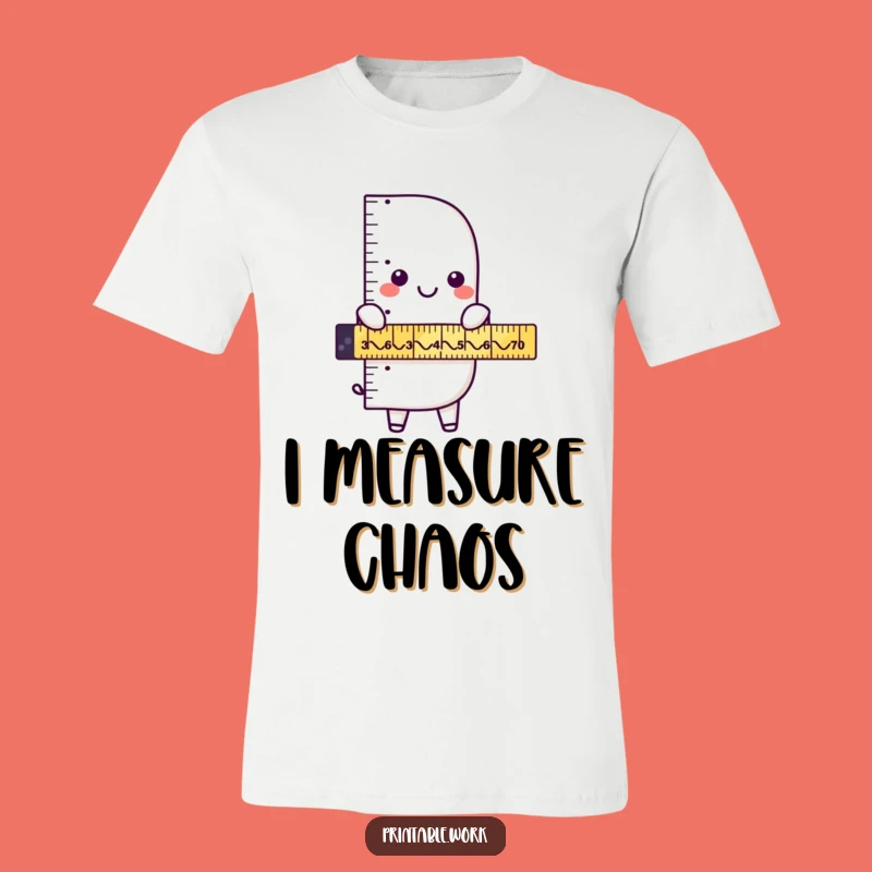 Funny Ruler Zigzag Adventure T-Shirt: Measure Your Fun