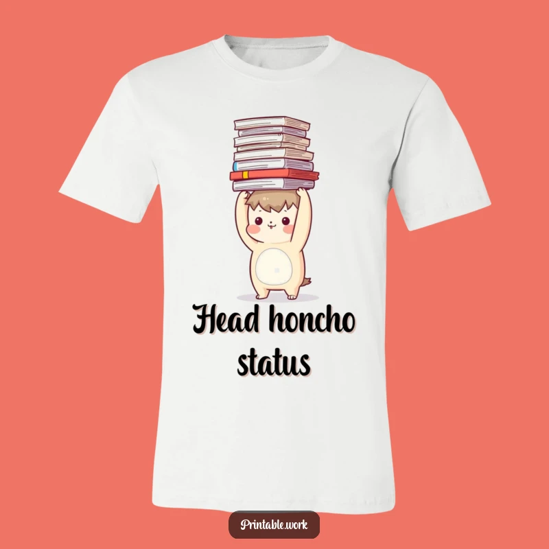 Funny Document Headstand T-Shirt: Hilarious Character Balancing Act for a Great Funny Gift