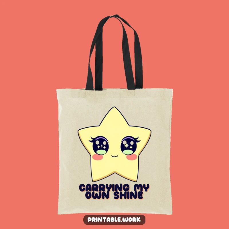 Funny Sparkle Star Tote Bag: Carry Your Sparkle in this Hilarious and Practical Bag