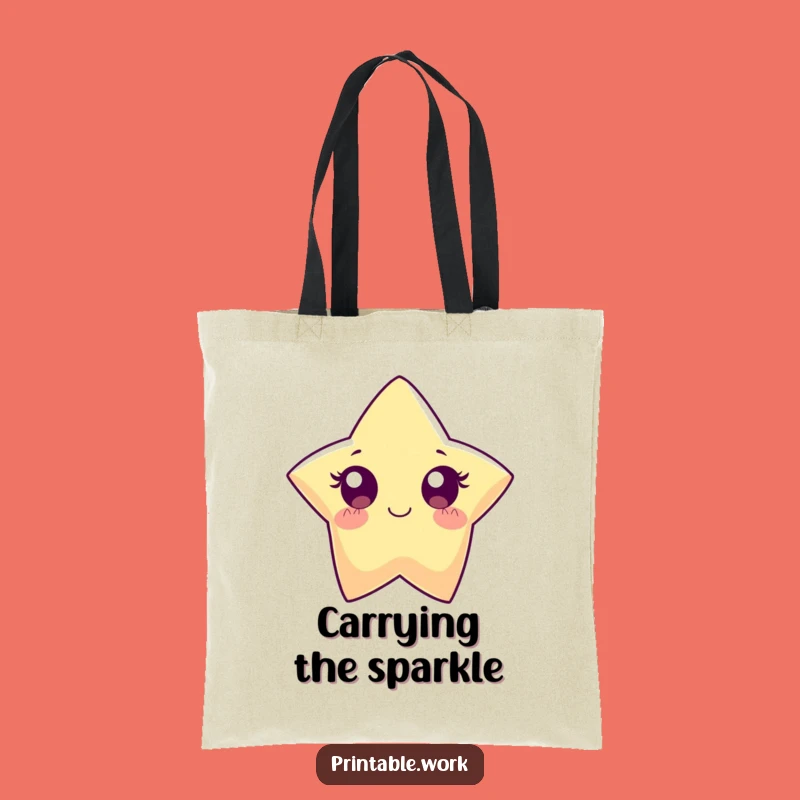 Funny Paper Star Tote Bag: Carry Bright Sparkle Everywhere You Go
