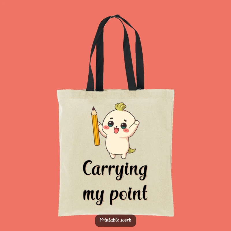Funny Pencil Tote Bag: Carry Your Triumphs and Essentials in Style