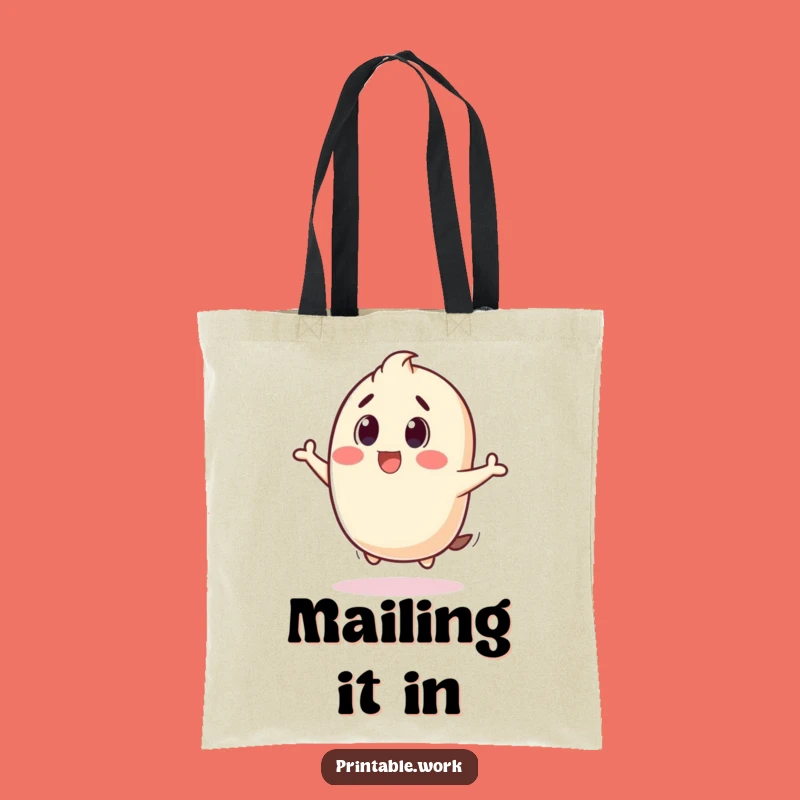 Funny Stamp Bounce Tote Bag: Carry Your Joyful Surprises